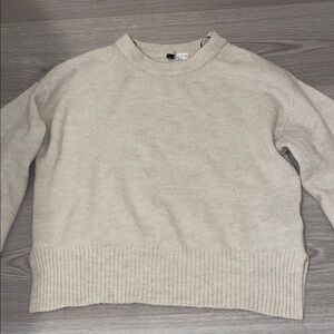 H&M Cream Crew Neck Sweater